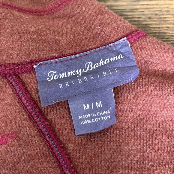 Tommy Bahama Mens Reversible 1/4 Zip Pullover - Picture 6 of 8